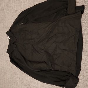Black BCBG sheer shirt